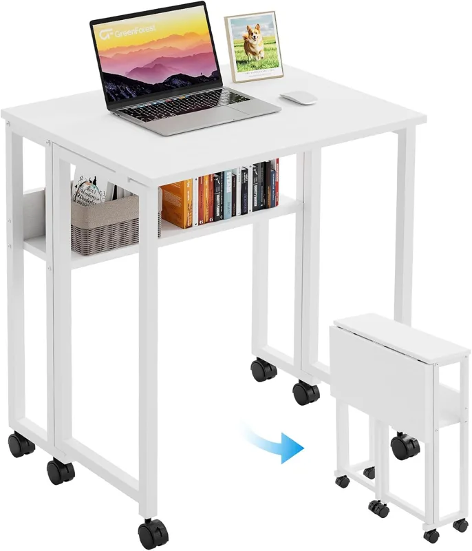Escritorio plegable con ruedas